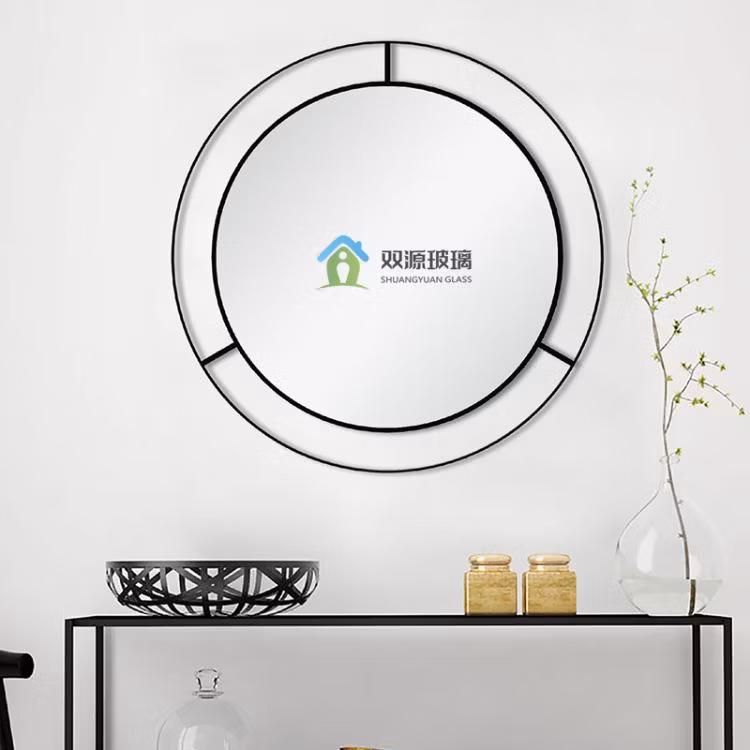 Decorative Metal Framed Wall Mirror Modern Special Shape Wall Hanging Decor Mirror