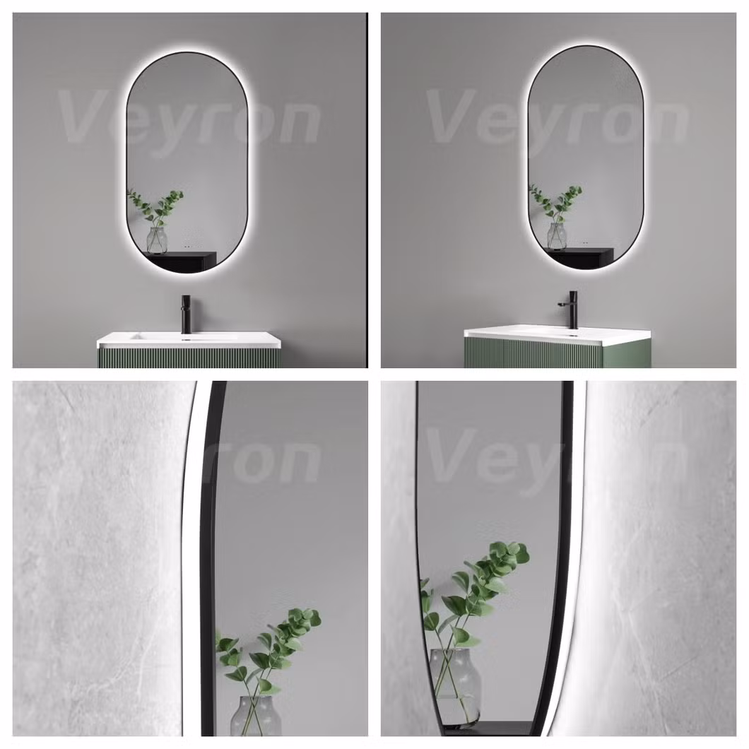 Manufacturers Hotel Frontlit Wall Mounted Smart Rectangular Vanity Lighted Frameless Backlit with Lights LED Bathroom Mirror