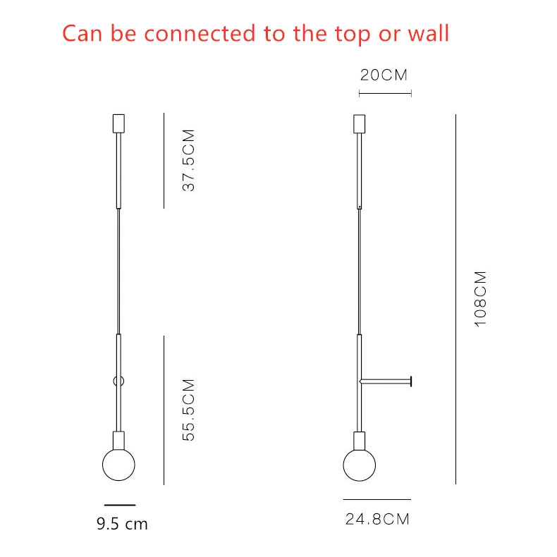 Modern Wall Lamp E27 Iron Wall Lamps for Living Room Bedroom Wall Lights for Home (WH-OR-178)