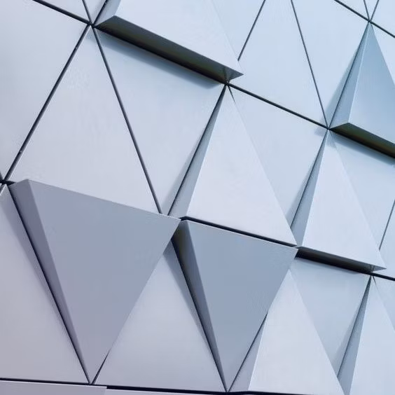 Brushed Finished Glossy Aluminum Cladding Metal Curtain Wall Facade Decoration for Airport