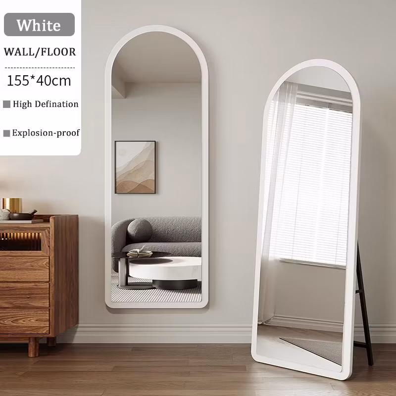Wood Frame Big Full Length Wall Mounted Mirror Independent Standing Dressing Mirror with MDF Frame