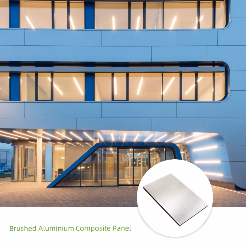 Brushed Finished Glossy Aluminum Cladding Metal Curtain Wall Facade Decoration for Airport