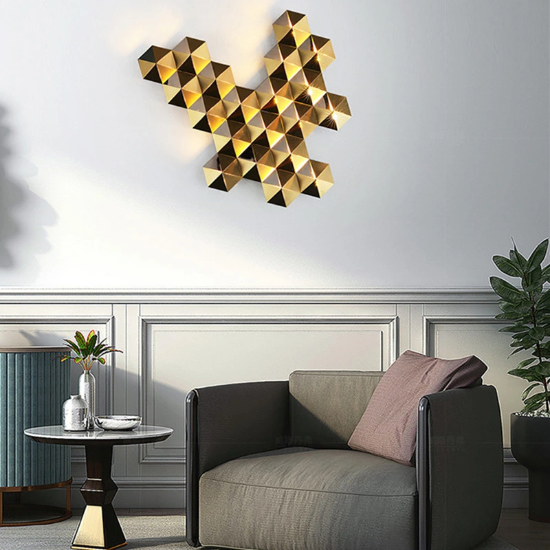 Modern Concave-Convex Stainless Steel Wall Lamps Honeycomb Wall Lights (WH-OR-174)