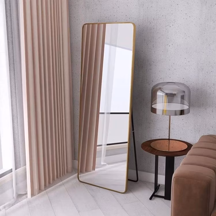Hot Sell Large Arch Bathroom Decor Black Mirror with Frame Wall Mounted Metal Frame Mirror Decorative for Living Room