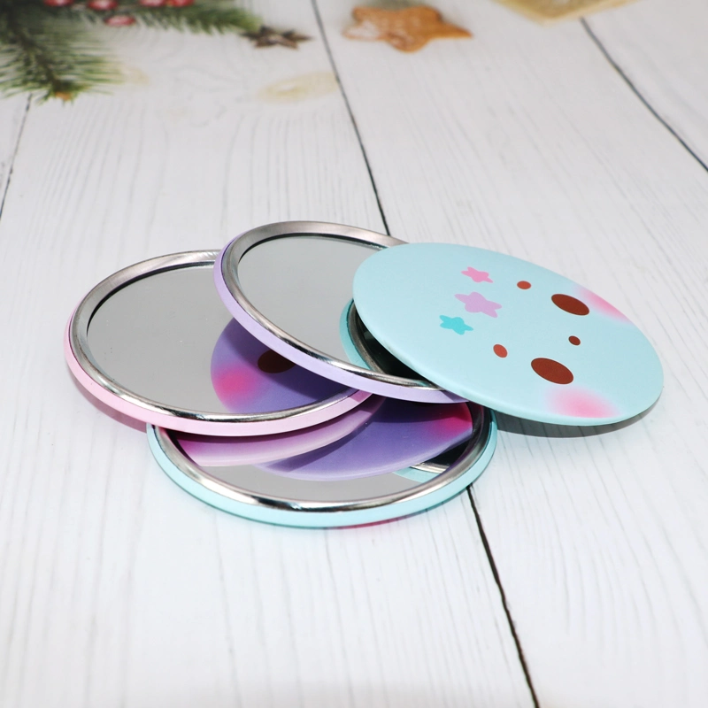 2022 Kunshan Krell Mini Round Shape Cheap Small Portable Mini Cosmetic Mirror for Makeup