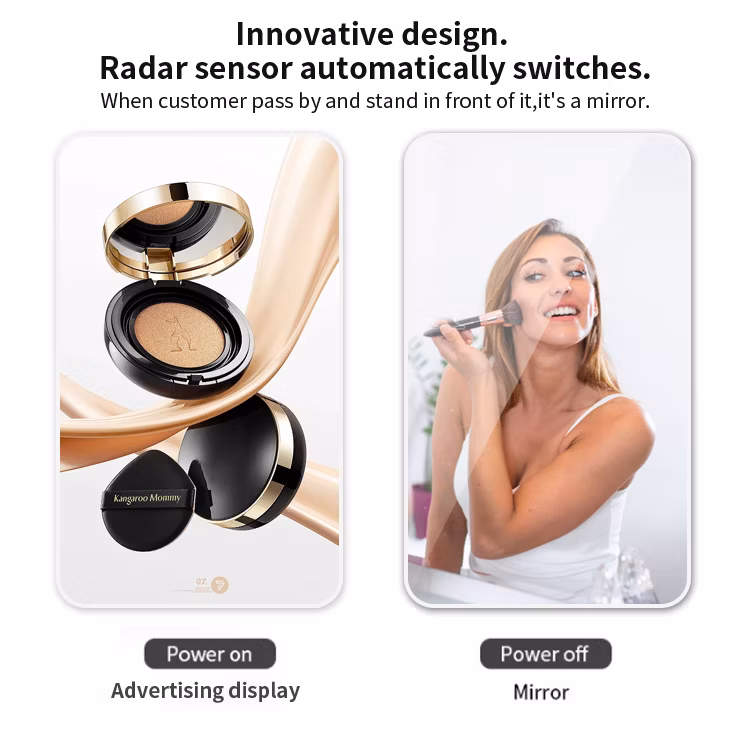 Custom Wall Mounted Smart Magic Mirror for Bathroom/Bath/Makeup/Fitness/Gym/Hotel/Smart Home