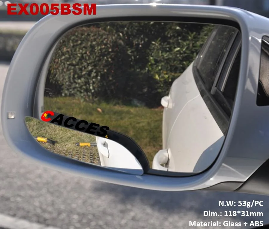 Rhombus Shape Stick on Adjust Rear View Convex HD Wide Blind Spot Auxiliary Mirror Frameless Glass Car Rearview Mirrors Extend Angles Rear View Mirror Reversing