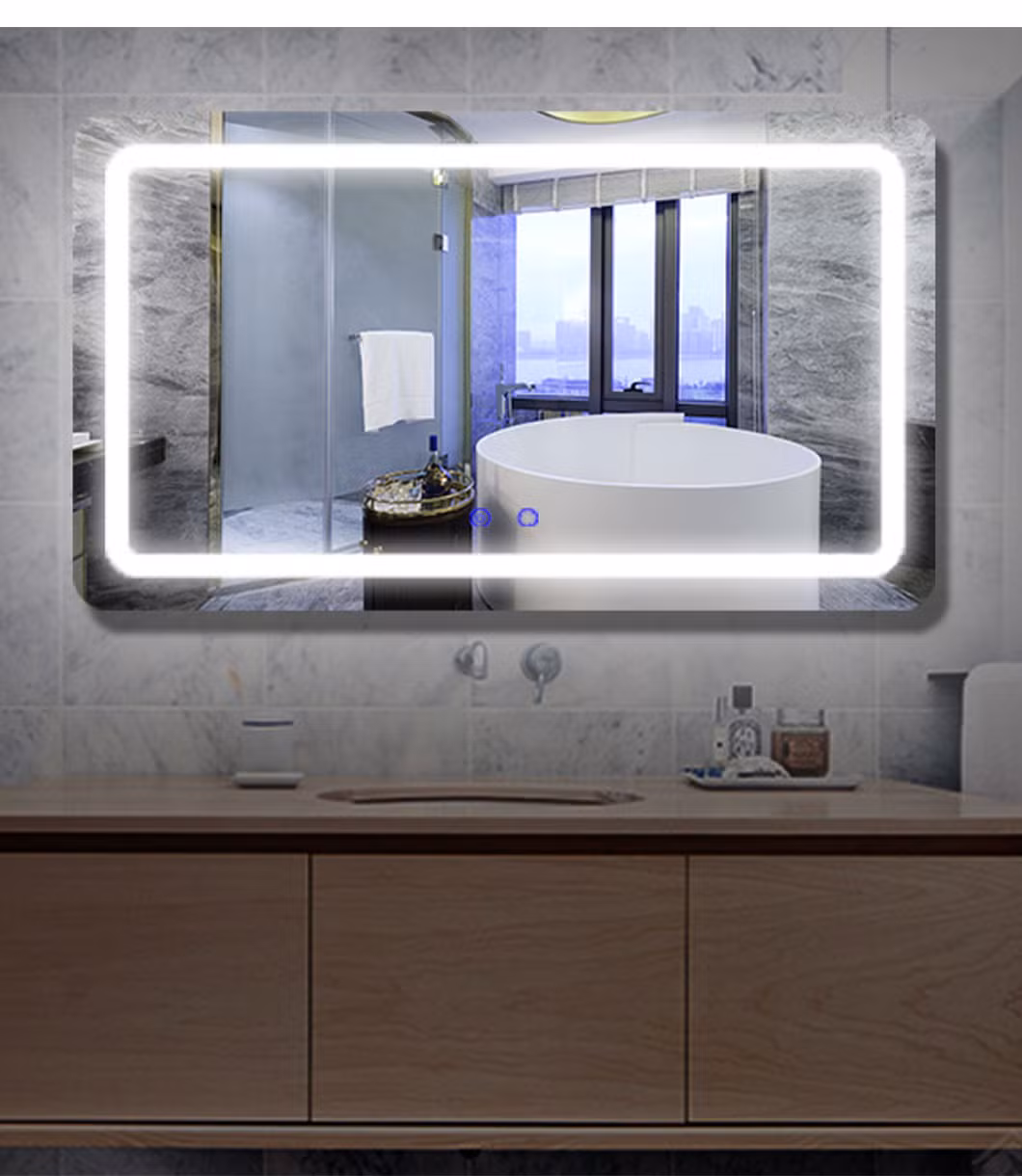 Bulbs Smart Illuminated Hollywood LED Light Makeup Vanity Mirror