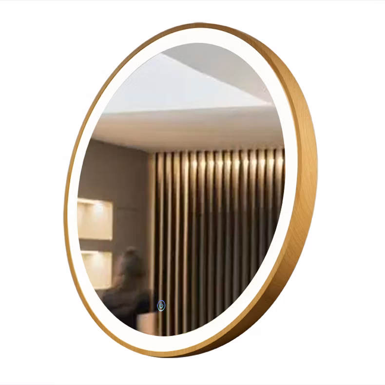 LED Smart Bathroom Hotel Make up Decoration Round Mirror for Sale