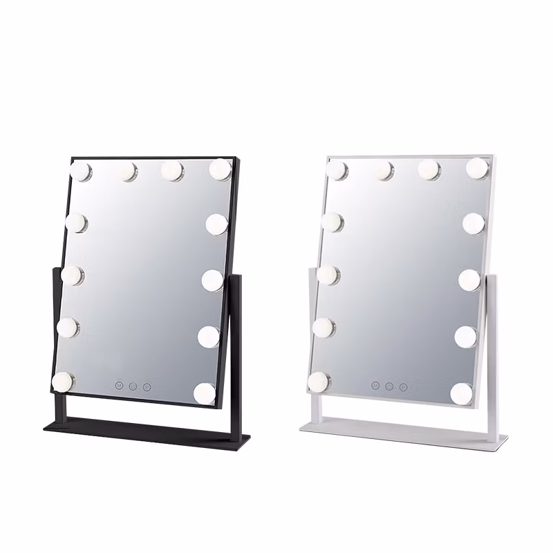 13.3*17 Inch Vanity Set Mirror Hollywood Makeup Mirror 12 Lights Fully Dimmable