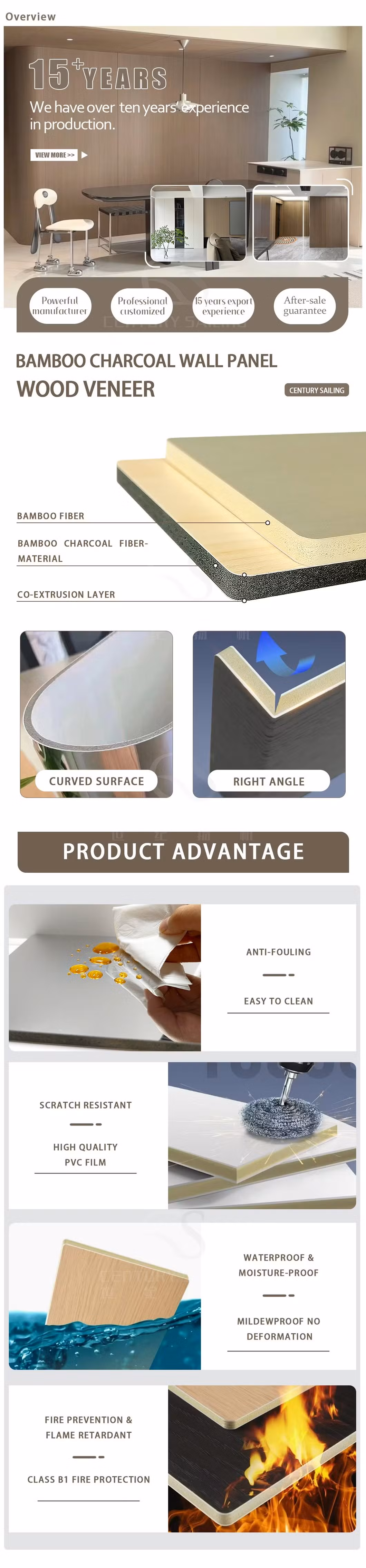 Eco-Friendly Wood Veneers Seamless for Decoration Materials and Partition Trading