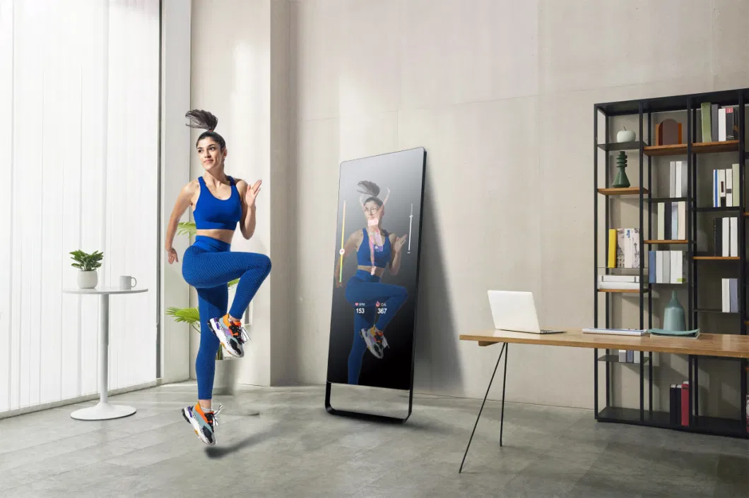 43inch Intelligent Touch LCD Screen Yoga Mirror Display Interactive Android WiFi Fitness Smart Gym Smart Fitness Mirror