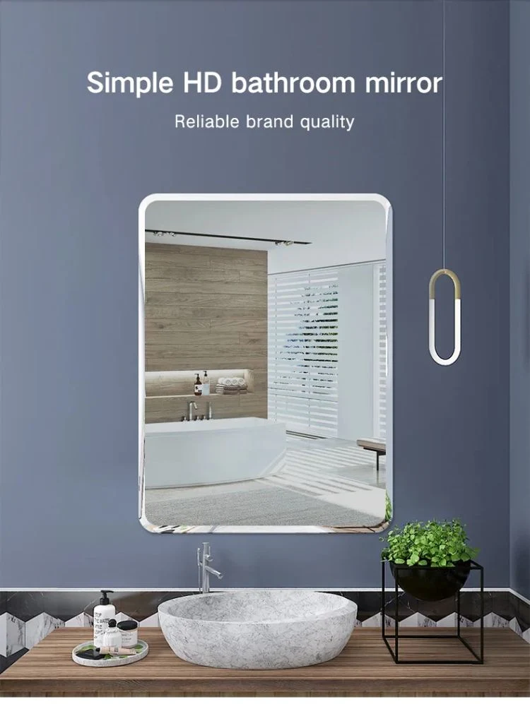 Hotel Bathroom Wholesale Modern Frameless Irregular Wall Mounted Mirror Decorative Mirror