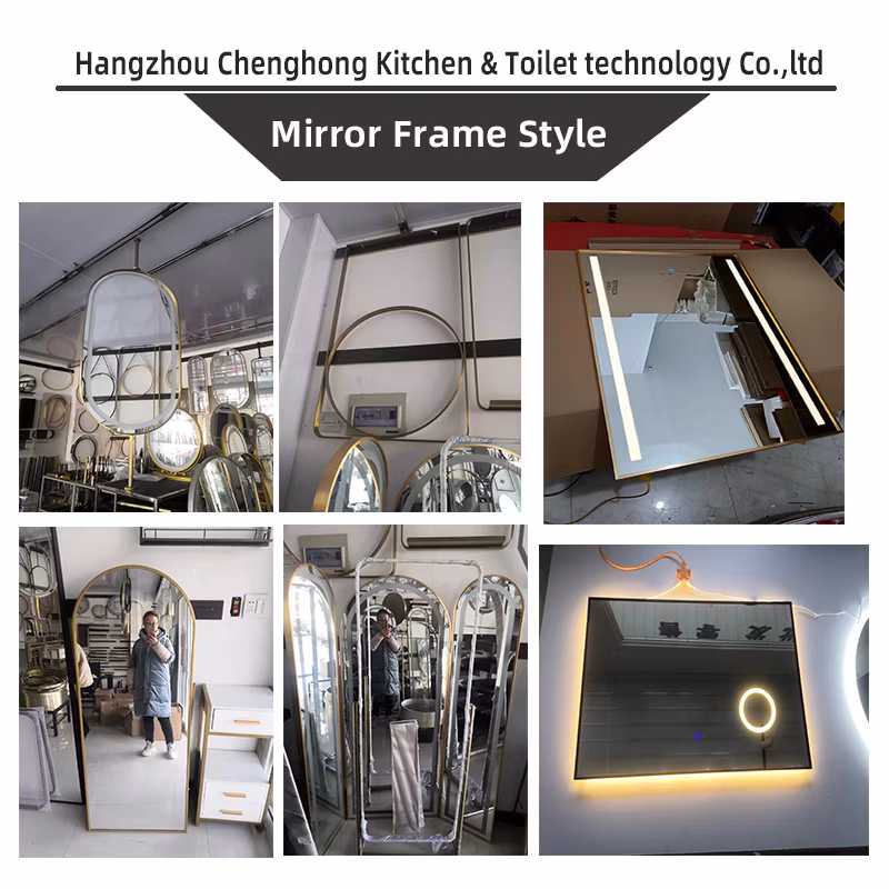 Hotel Salon Touch Sensor Defogger LED Illuminated Bath Mirror with Light