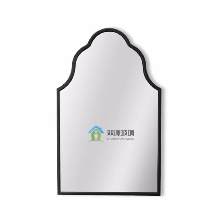 Decorative Metal Framed Wall Mirror Modern Special Shape Wall Hanging Decor Mirror