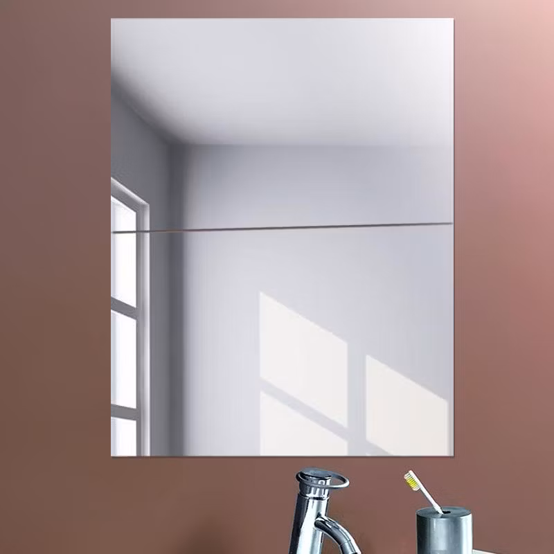 1.0mm-6mm Aluminum Mirror Glass Sheet Per Square Meter Price M2