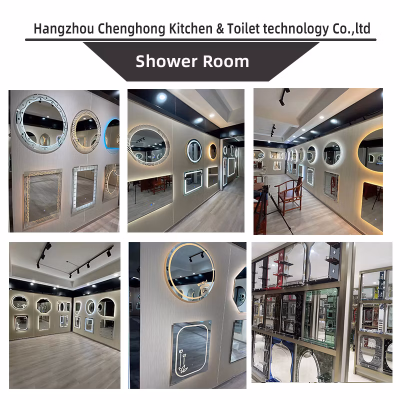 Hotel Salon Touch Sensor Defogger LED Illuminated Bath Mirror with Light