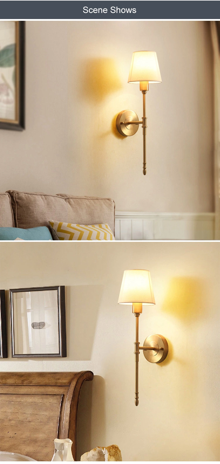 Wall Lamp for Decorative Mirror Bedroom Corridor Stairs Modern Wall Sconce Indoor LED Lights