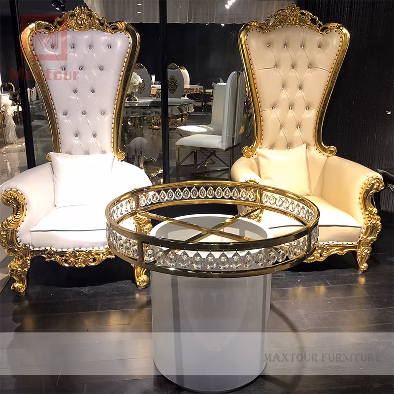 Stainless Steel Crystal Cake Table for Wedding Event