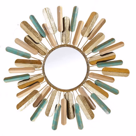 European Creative Sunflower Wall Decoration Mirror Metope Sitting Room Home Wall Decoration