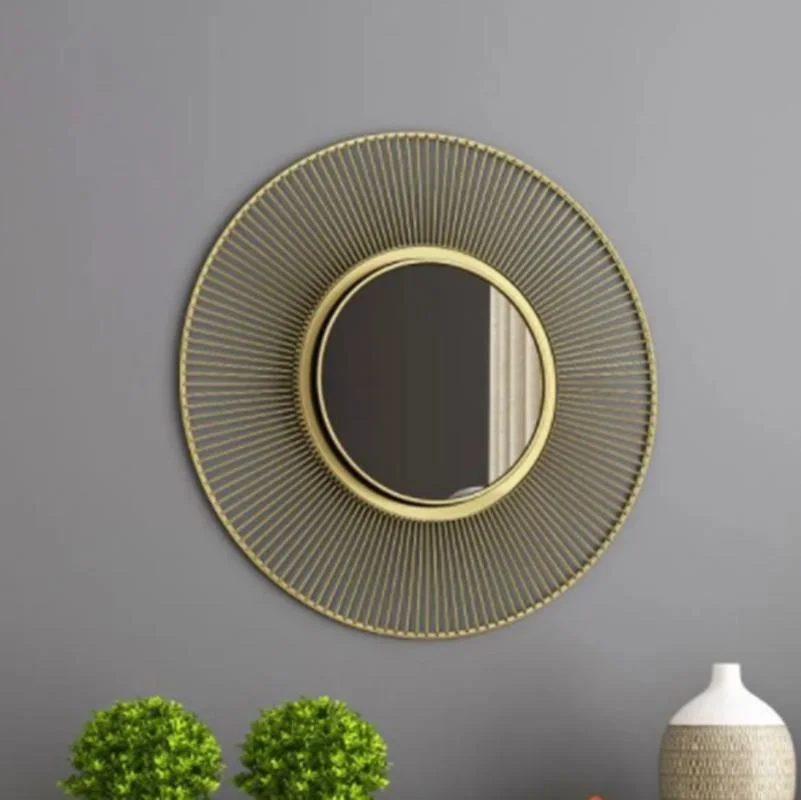 Framed Hanging Decorative Metal Mirror