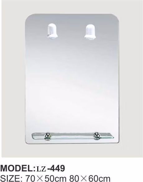 High Quality New Design with Shelf Lighted Cosmetic Bathroom Mirror