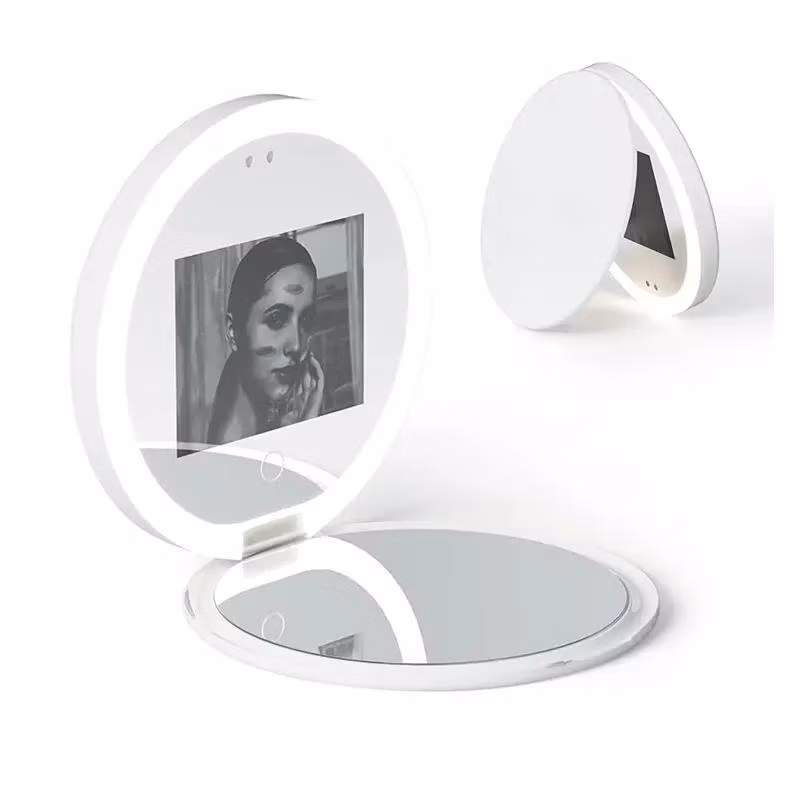 Magic Visible Sunscreen Skin Protection Detect Makeup LED Removing UV Camera Mirror