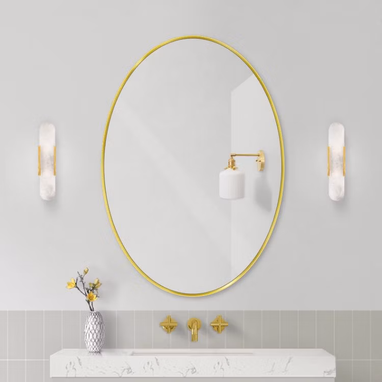 Large Anti-Explosion Dressing Mirror Aluminium Framed Oversize Free Standing Floor Full Length Mirror