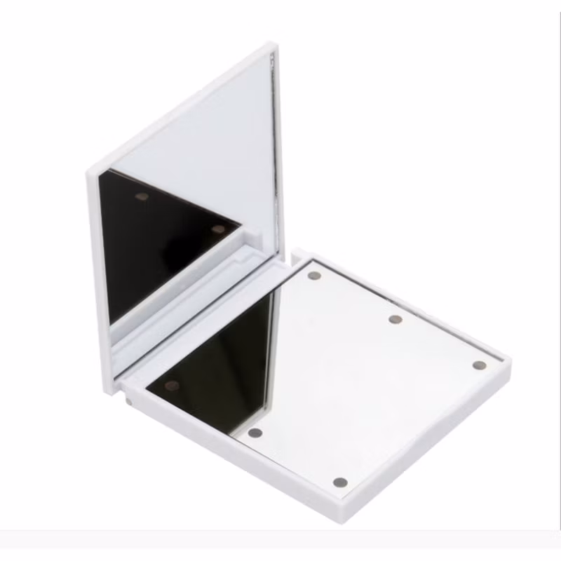 Mini Cute Black LED Light Portable Hand Held Cosmetic Makeup Mirror