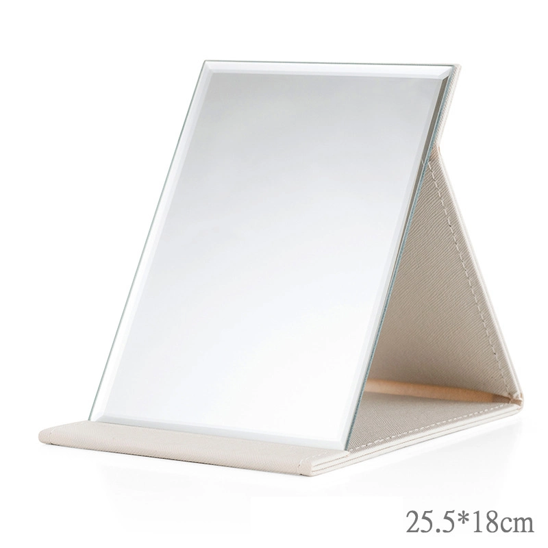 Foldable Portable High-Definition Cosmetic PU Leather Vanity Large Medium and Small Desktop Mirror