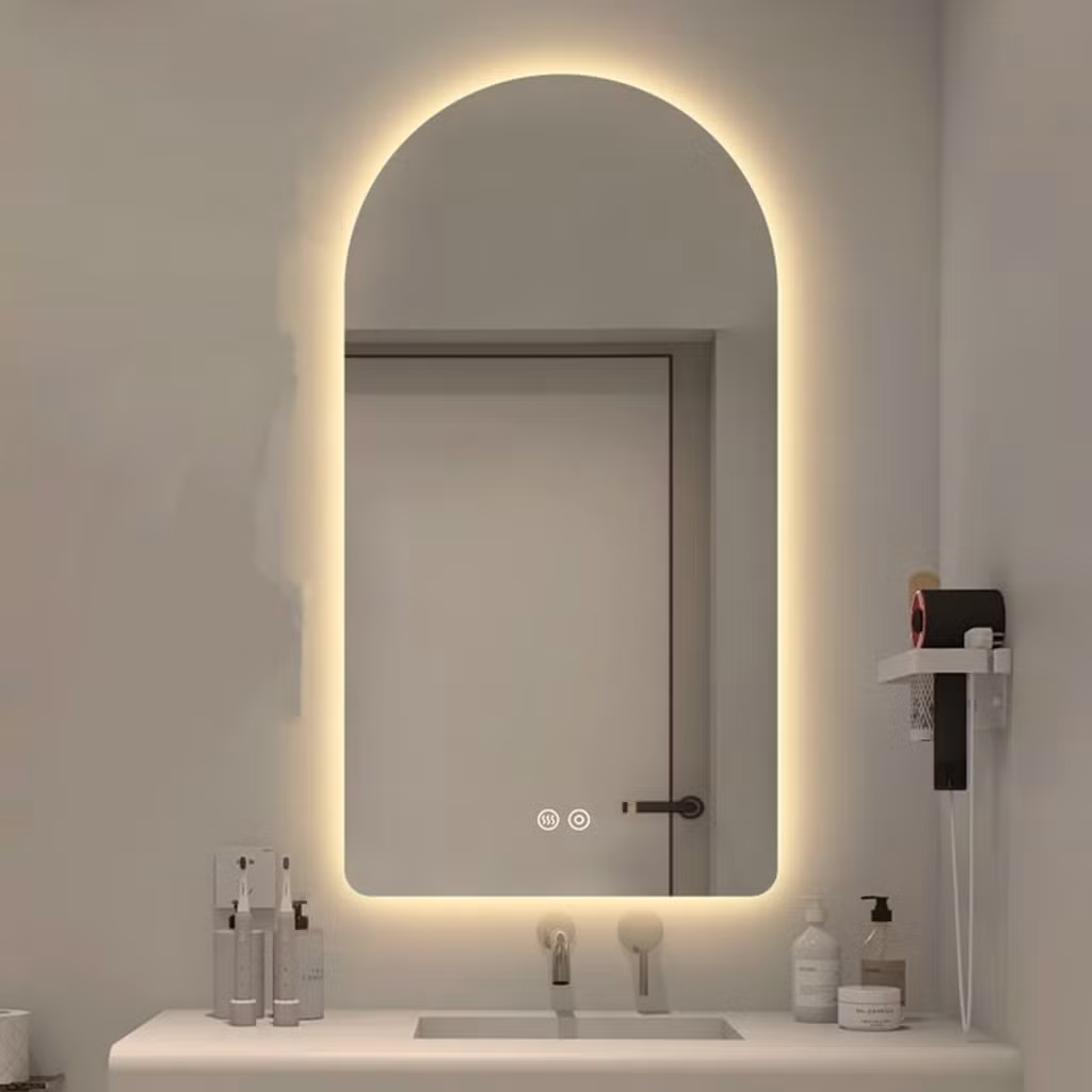 Modern Smart Arch Double Sided Light Emitting LED Bathroom Mirror