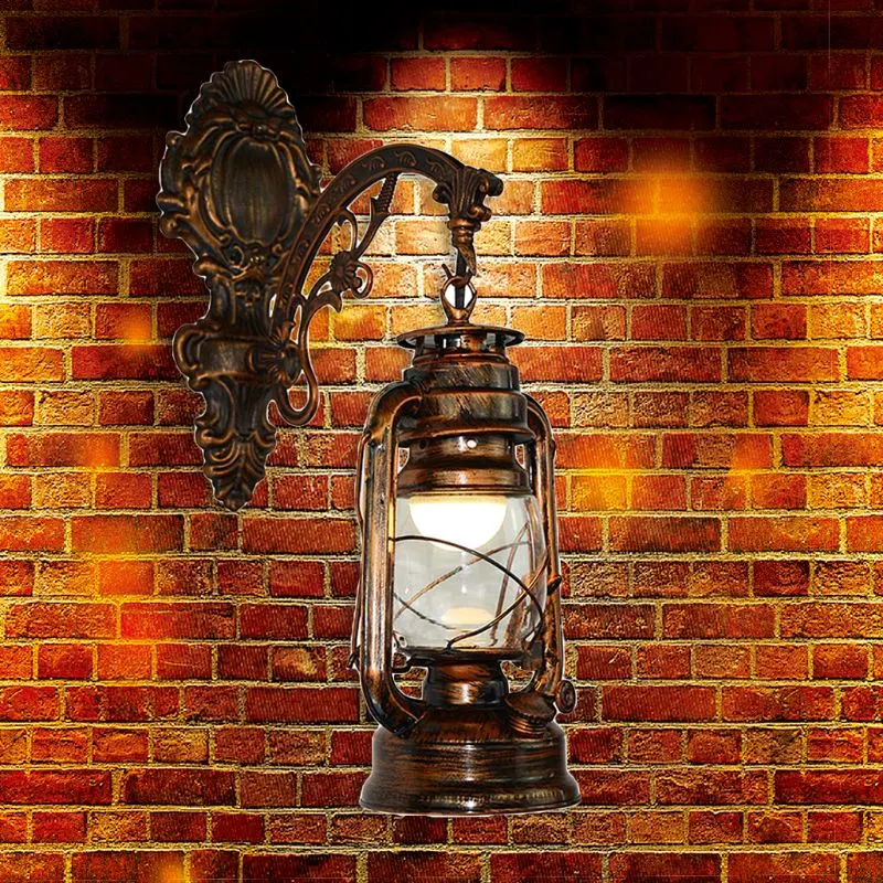 Vintage LED Wall Lamp Barn Lantern Retro Kerosene Wall Light Barn Light (WH-VR-106)