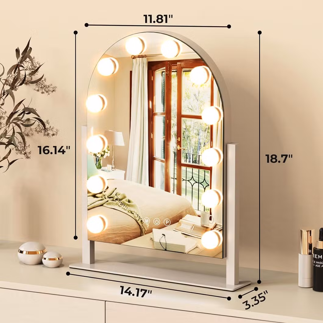 Vanity Lights Hollywood Style LED Mirror Light 10 Dimmable Bulbs Makeup Light