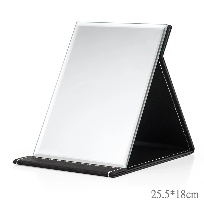 Foldable Portable High-Definition Cosmetic PU Leather Vanity Large Medium and Small Desktop Mirror