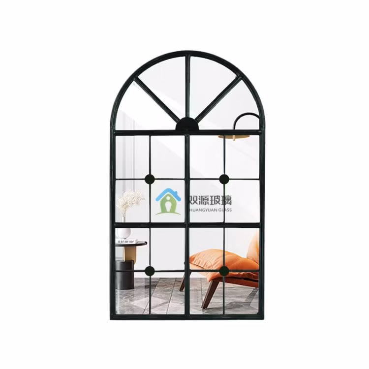 Decorative Metal Framed Wall Mirror Modern Special Shape Wall Hanging Decor Mirror