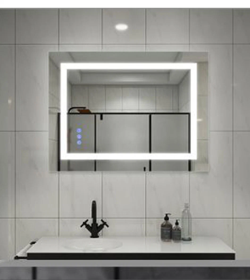 Wholesale Durable Illuminated Hotel Modern Luxury Custom Lighted Bathroom Smart Vanity LED Mirror