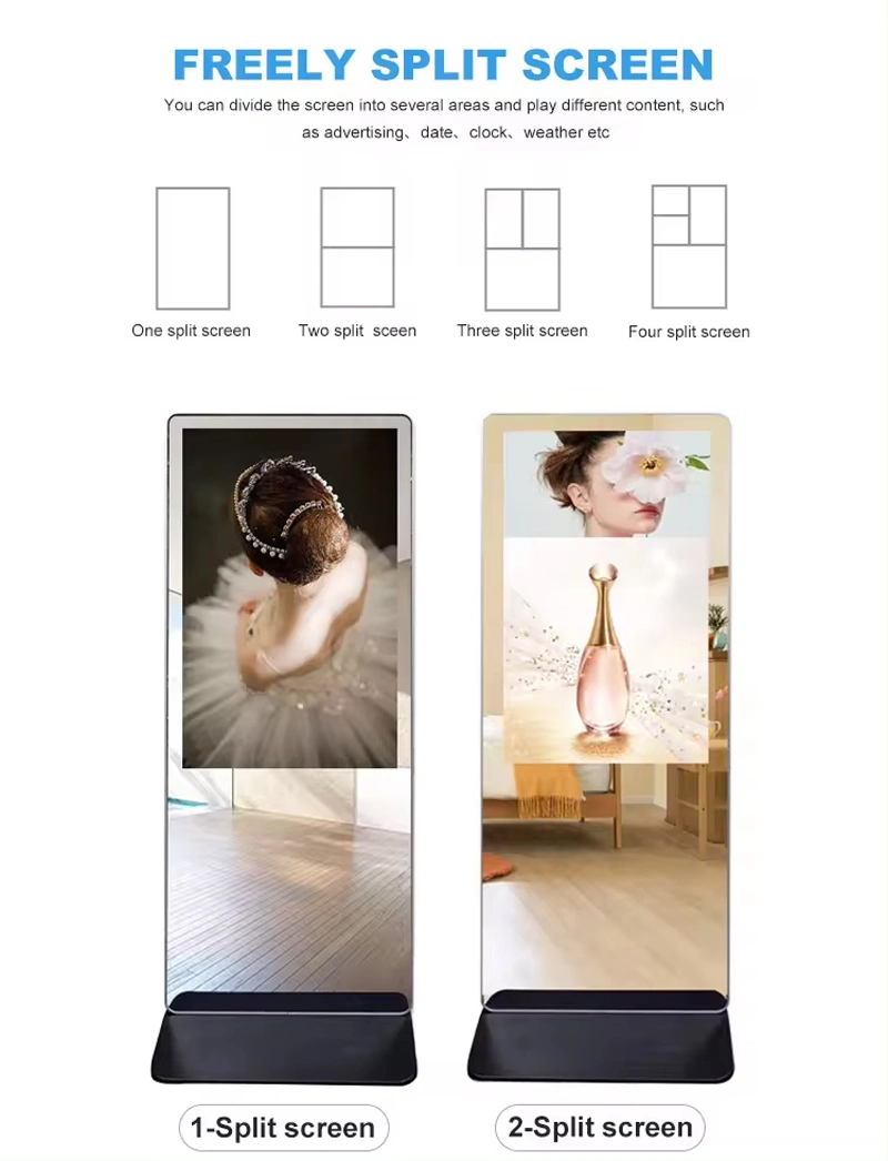 43 Inch Touch Screen Interactive Android WiFi Mirror Intelligent Gym Workout LCD Advertising Fitness Smart Mirror