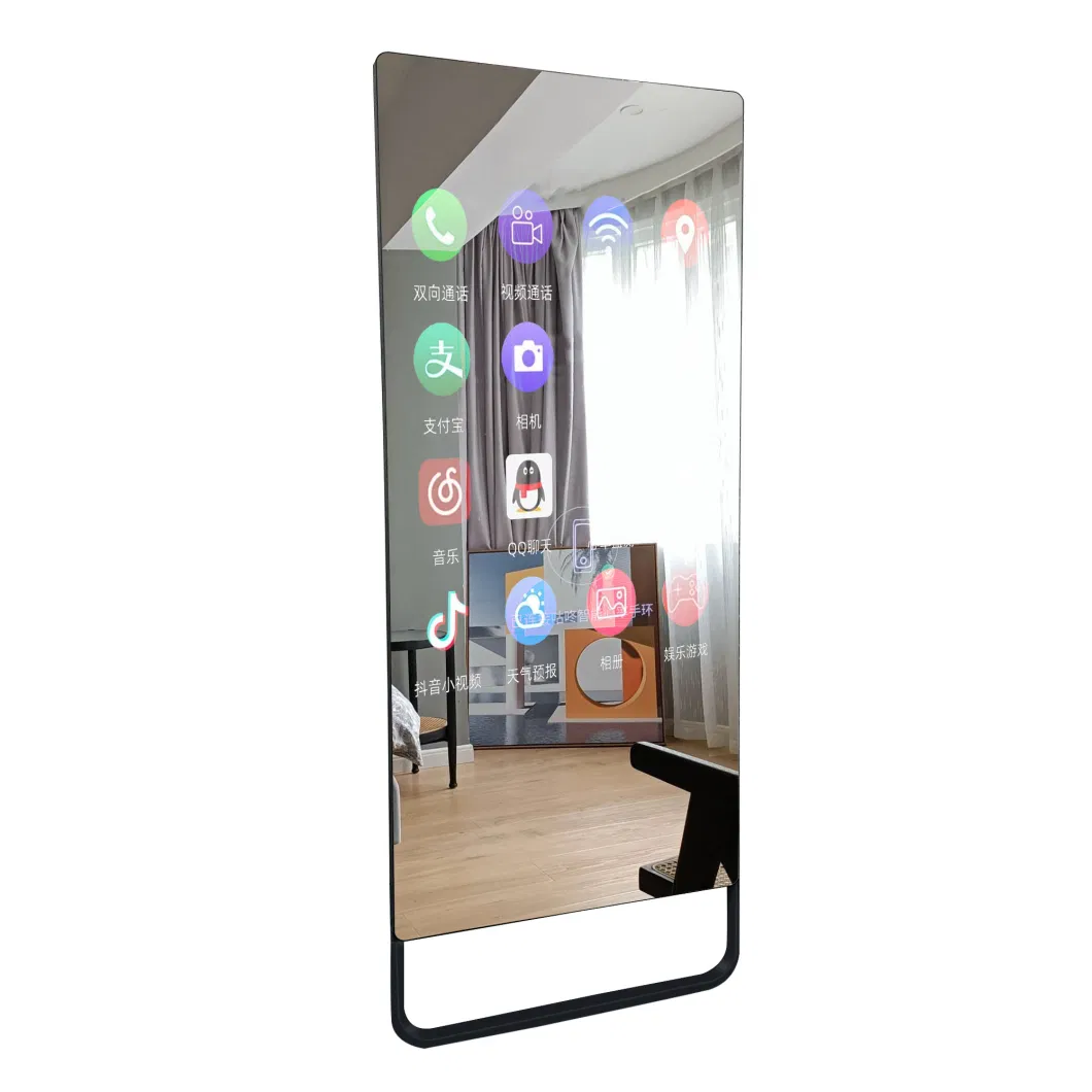 Floor Standing Ad Player Ultra Thin Mirror Full Body Smart LCD Digital Mirror