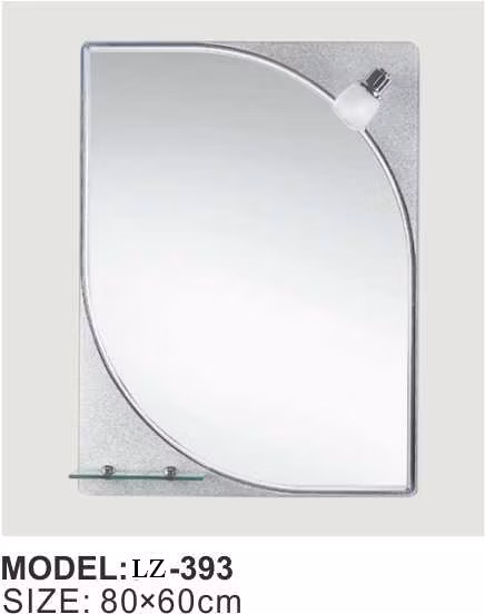 High Quality Modern Shelf Mirror with Light Cosmetic Wall Mirror Glass