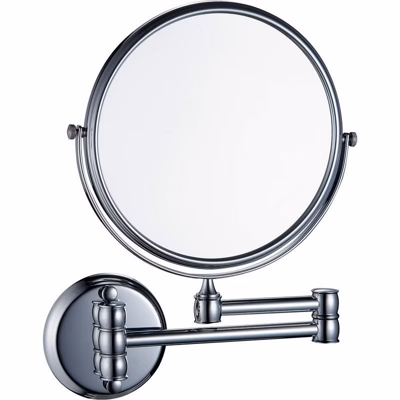 Stainless Steel Bathroom Swivel Magnifying Shaving Mirror