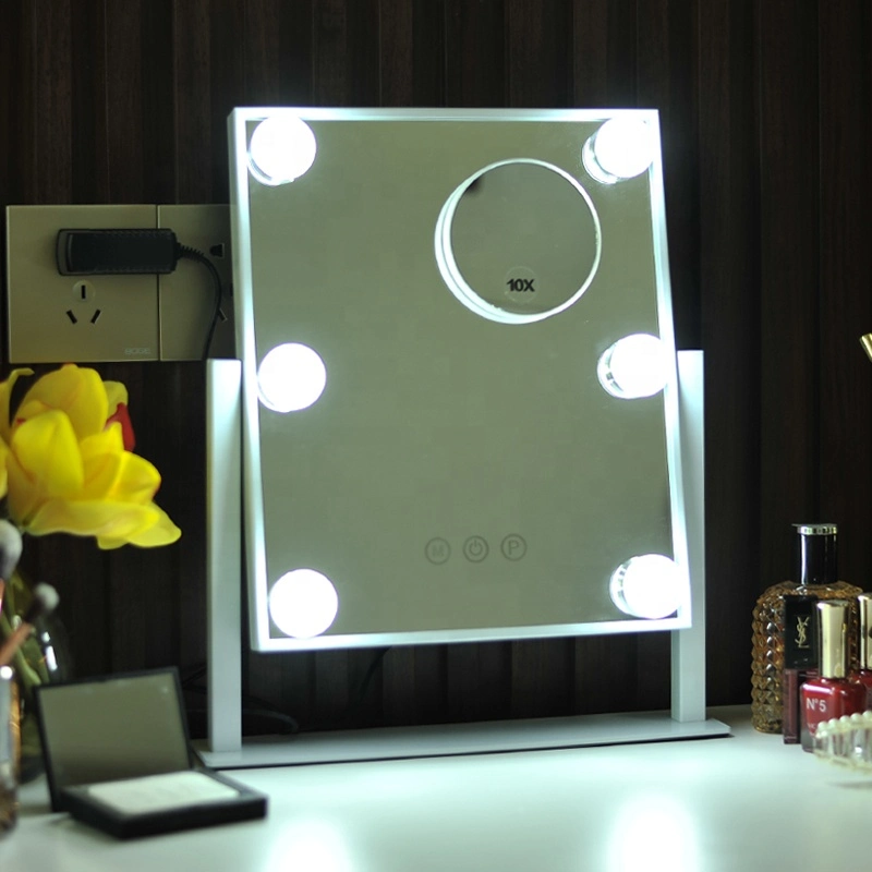 Hollywood Style Vanity Mirror Smart Touch Dimmer LED Bulbs Dressing Table Cosmetic Foldable Cheap LED Mirror GMH1505