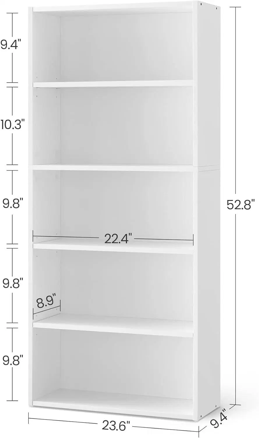 Simple Bookshelf for Floor to Floor Storage of Office Bookshelves