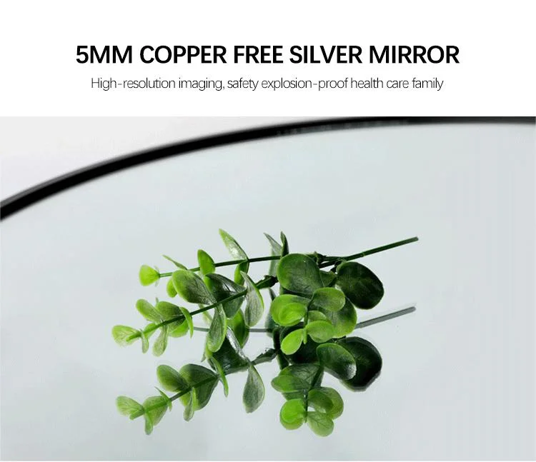 Matte Black Aluminium Frame Decorative Circle Mirror for Wall Modern Round Bathroom Mirror for Vanity