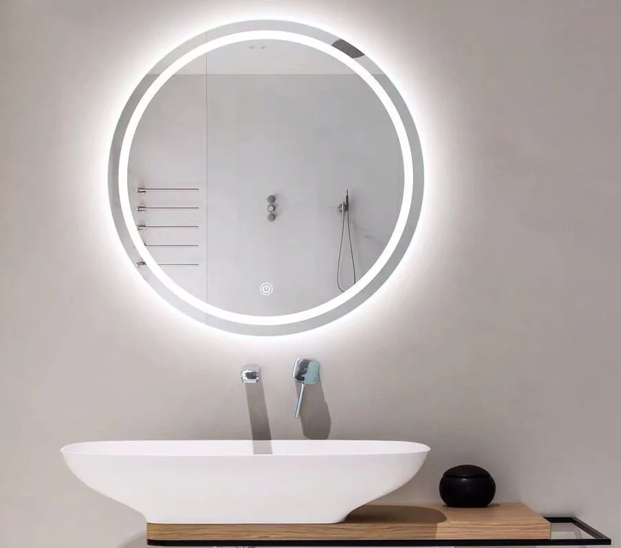 Home Decor Furniture Smart Hotel Room Makeup Touch LED Mirror Lighted Mirror