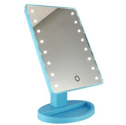 LED Plastic Adjustable Desktop Makeup Cosmetic Mirror