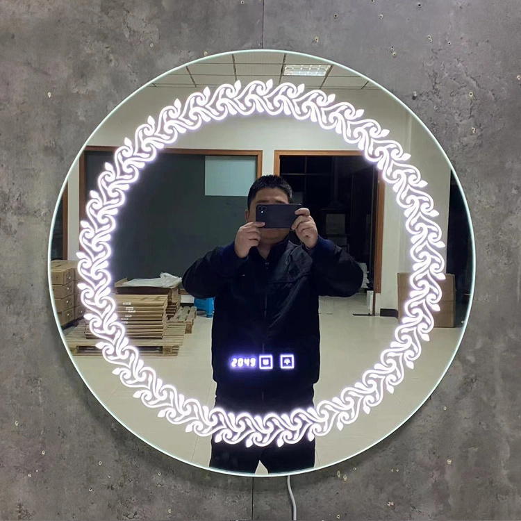 New Design Home Makeup 3 Color Illuminated Round Bathroom LED Mirror