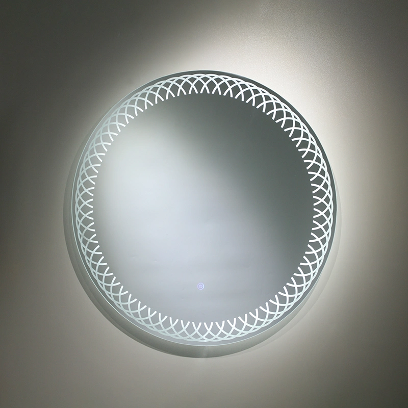 Modern Wholesale Home Decoration Salon Furnature Wall Lights Cosmetic Vanity Bluetooth Make up Smart Ceiling Mirror Round Shape