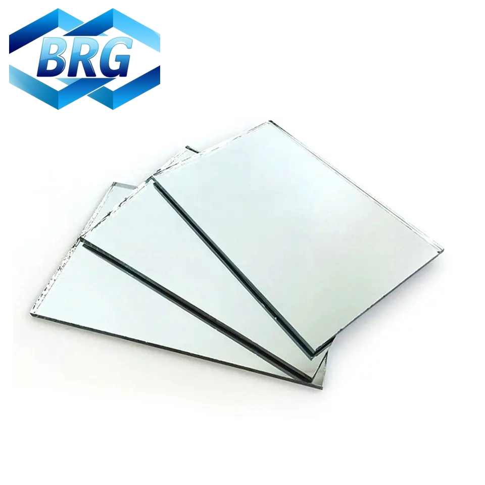 Large Glass Sheet Round Bevel-Edge Mirrors