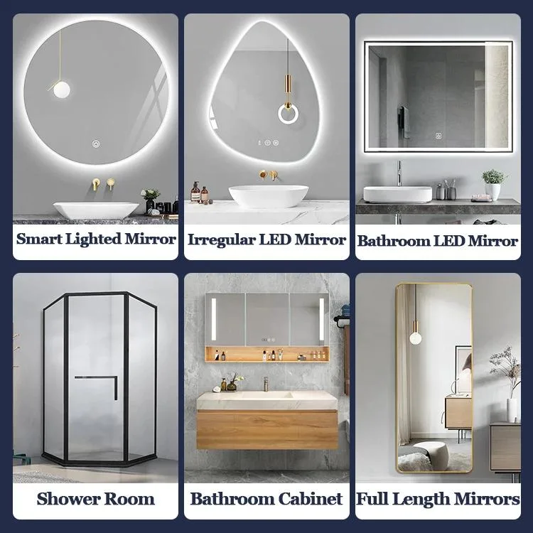 LED Bathroom Mirror with Lights Frontlit Vanity Mirror Anti-Fog Lighted Bathroom Mirror for Wall CRI90 High Definition Dimmable Large Makeup Mirror(Horizonta