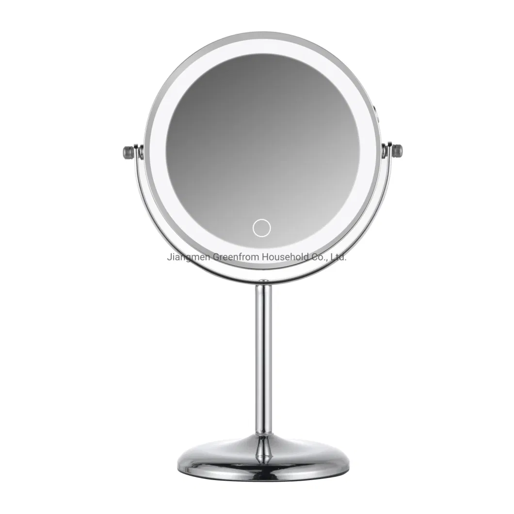 Tabletop Vanity Mirror Makeup Cosmetics Double Sides LED Mirror Gmd740